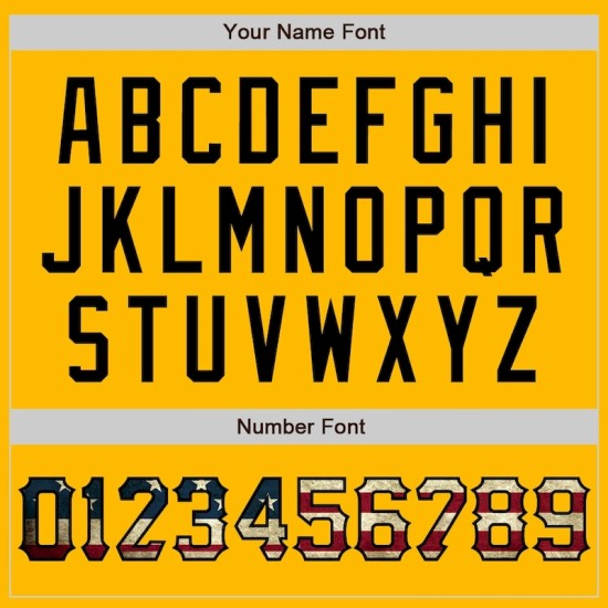 Custom Gold Vintage USA Flag-Black Two-Button Unisex Softball Jersey Custom Gold Vintage USA Flag-Black Two-Button Unisex Softball Jersey