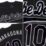 Custom Black White-Royal Authentic Baseball Jersey