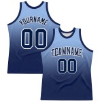 Custom Light Blue Navy-White Fade Fashion Round Neck Sublimation Basketball Suit Jersey Custom Light Blue Navy-White Fade Fashion Round Neck Sublimation Basketball Suit Jersey