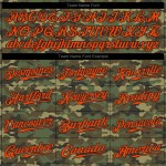 Custom Camo Orange-Black Authentic Salute To Service Baseball Jersey