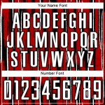 Custom Red White-Black Pinstripe Sublimation Soccer Uniform Jersey Custom Red White-Black Pinstripe Sublimation Soccer Uniform Jersey