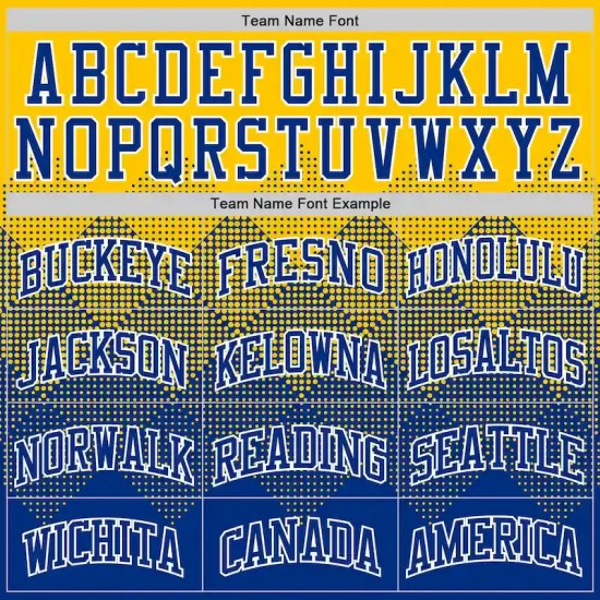 Custom Yellow Royal-White Gradient Square Shapes Round Neck Sublimation Basketball Suit Jersey Custom Yellow Royal-White Gradient Square Shapes Round Neck Sublimation Basketball Suit Jersey