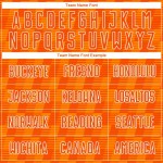 Custom Orange Bay Orange-White Line Sublimation Soccer Uniform Jersey Custom Orange Bay Orange-White Line Sublimation Soccer Uniform Jersey