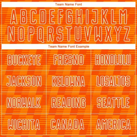 Custom Orange Bay Orange-White Line Sublimation Soccer Uniform Jersey Custom Orange Bay Orange-White Line Sublimation Soccer Uniform Jersey