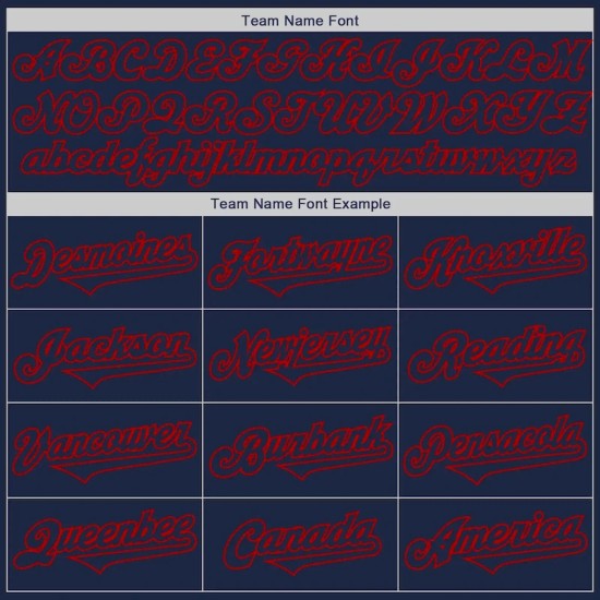 Custom Navy Red Authentic Two Tone Baseball Jersey Custom Navy Red Authentic Two Tone Baseball Jersey