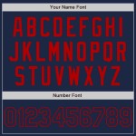 Custom Navy Red Authentic Two Tone Baseball Jersey Custom Navy Red Authentic Two Tone Baseball Jersey