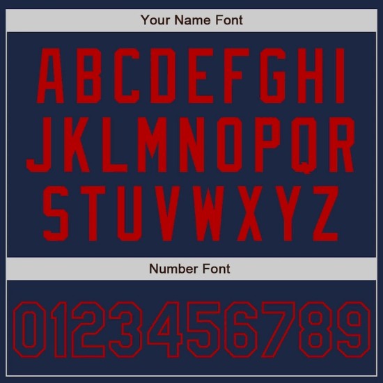 Custom Navy Red Authentic Two Tone Baseball Jersey Custom Navy Red Authentic Two Tone Baseball Jersey