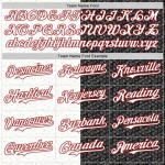 Custom Black White-Red 3D Pattern Design Constellation Space Galaxy Star Authentic Baseball Jersey Custom Black White-Red 3D Pattern Design Constellation Space Galaxy Star Authentic Baseball Jersey