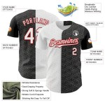 Custom Black White-Red 3D Pattern Design Constellation Space Galaxy Star Authentic Baseball Jersey Custom Black White-Red 3D Pattern Design Constellation Space Galaxy Star Authentic Baseball Jersey