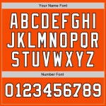 Custom Orange White-Black Authentic Two Tone Baseball Jersey Custom Orange White-Black Authentic Two Tone Baseball Jersey