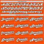 Custom Orange White-Black Authentic Two Tone Baseball Jersey Custom Orange White-Black Authentic Two Tone Baseball Jersey