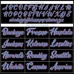 Custom Black Pink-Light Blue Authentic Baseball Jersey Custom Black Pink-Light Blue Authentic Baseball Jersey